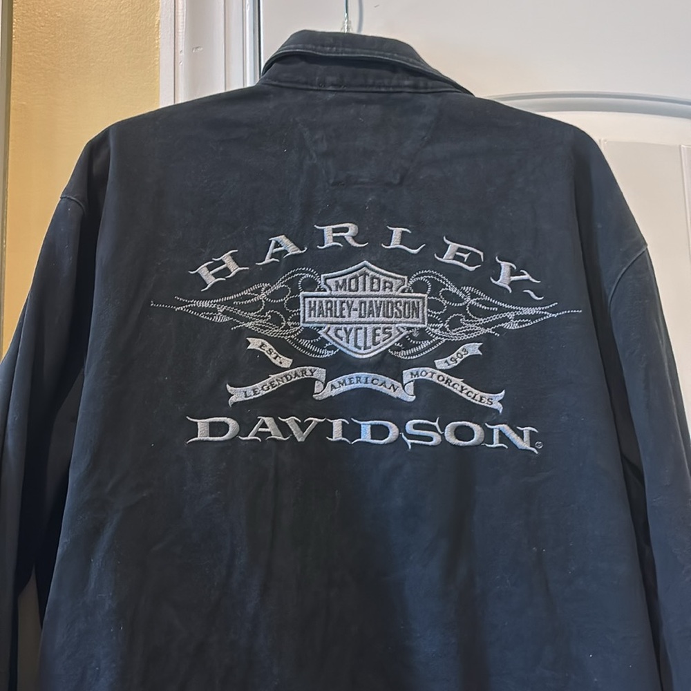 Harley Davidson snap front shirt/jacket. Men’s XL.